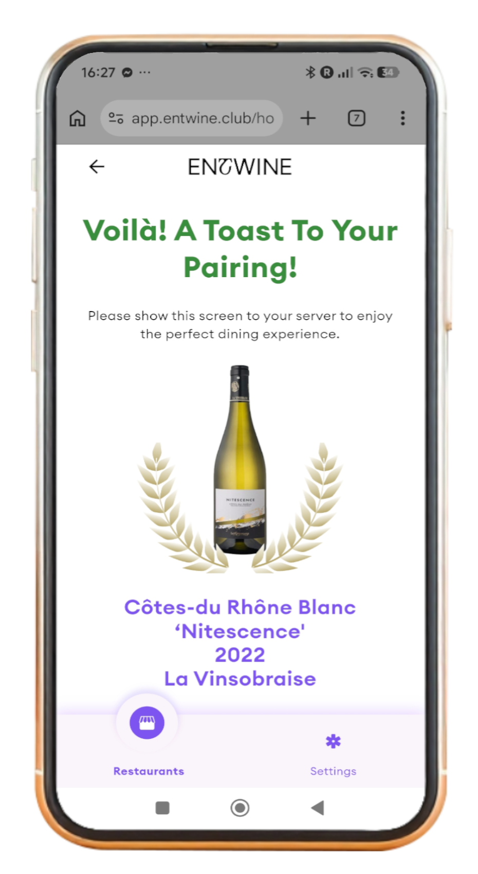Entwine app screenshot